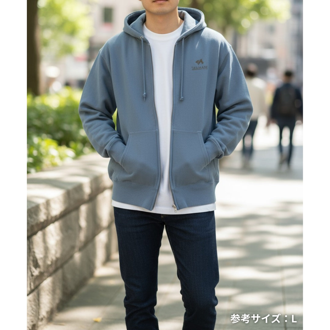 HORSE RIDING CLUB 1 裏起毛ZIPパーカー (刺繍ロゴ入り) 7Color T060