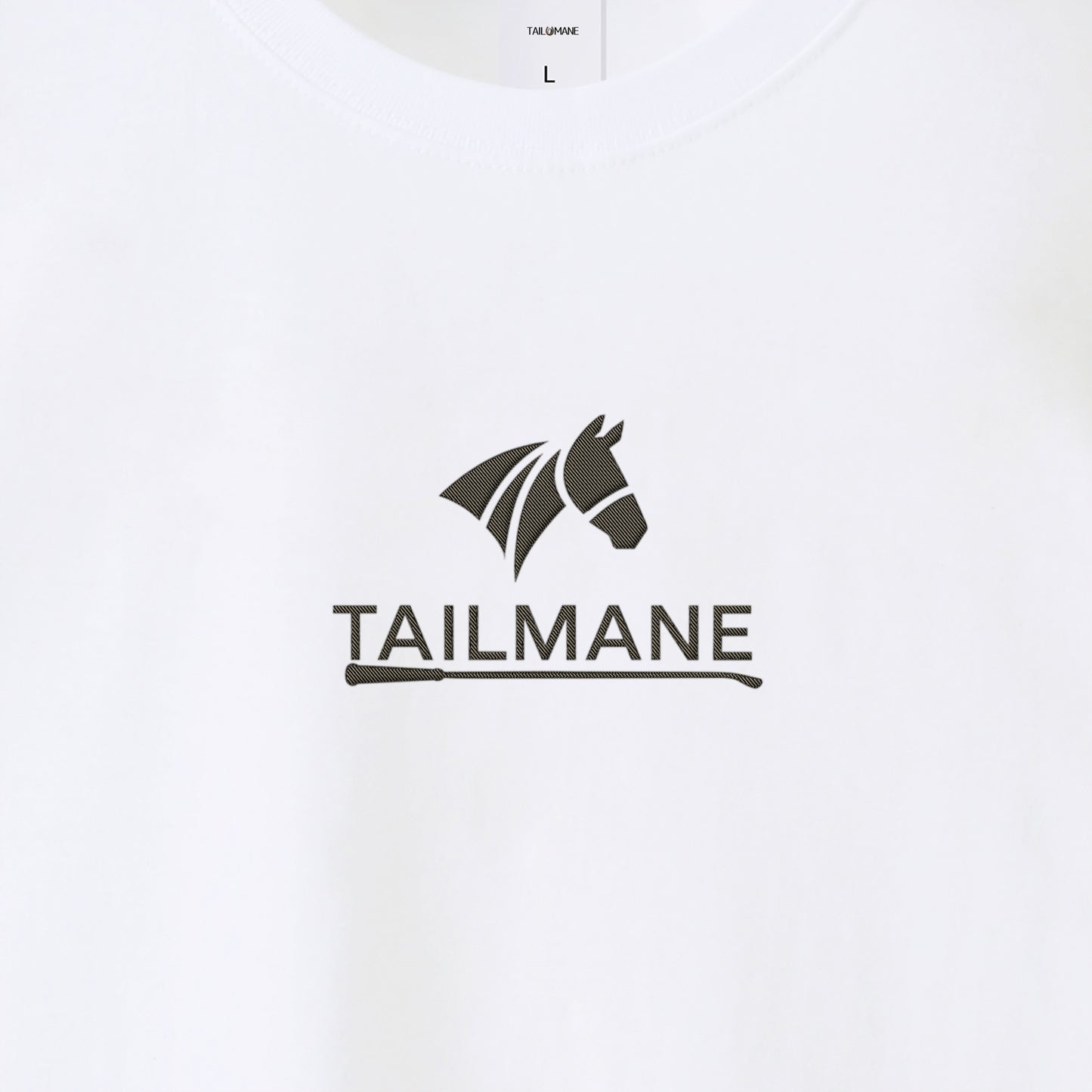 TAILMANEロゴ刺繍 LONG TEE 全2色 T006 white image