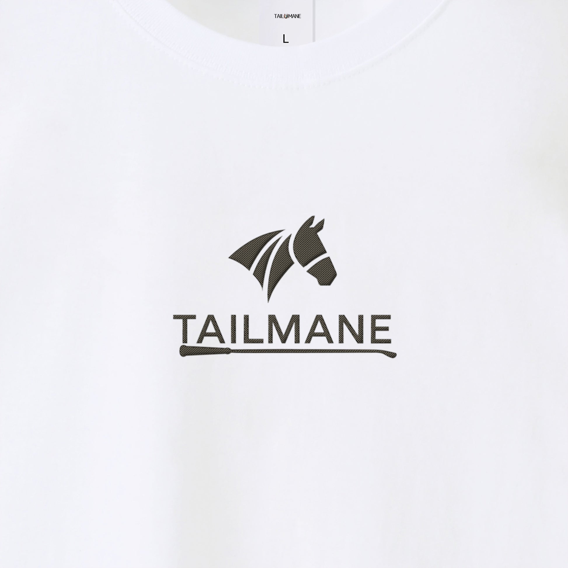 TAILMANEロゴ刺繍 LONG TEE 全2色 T006 white image