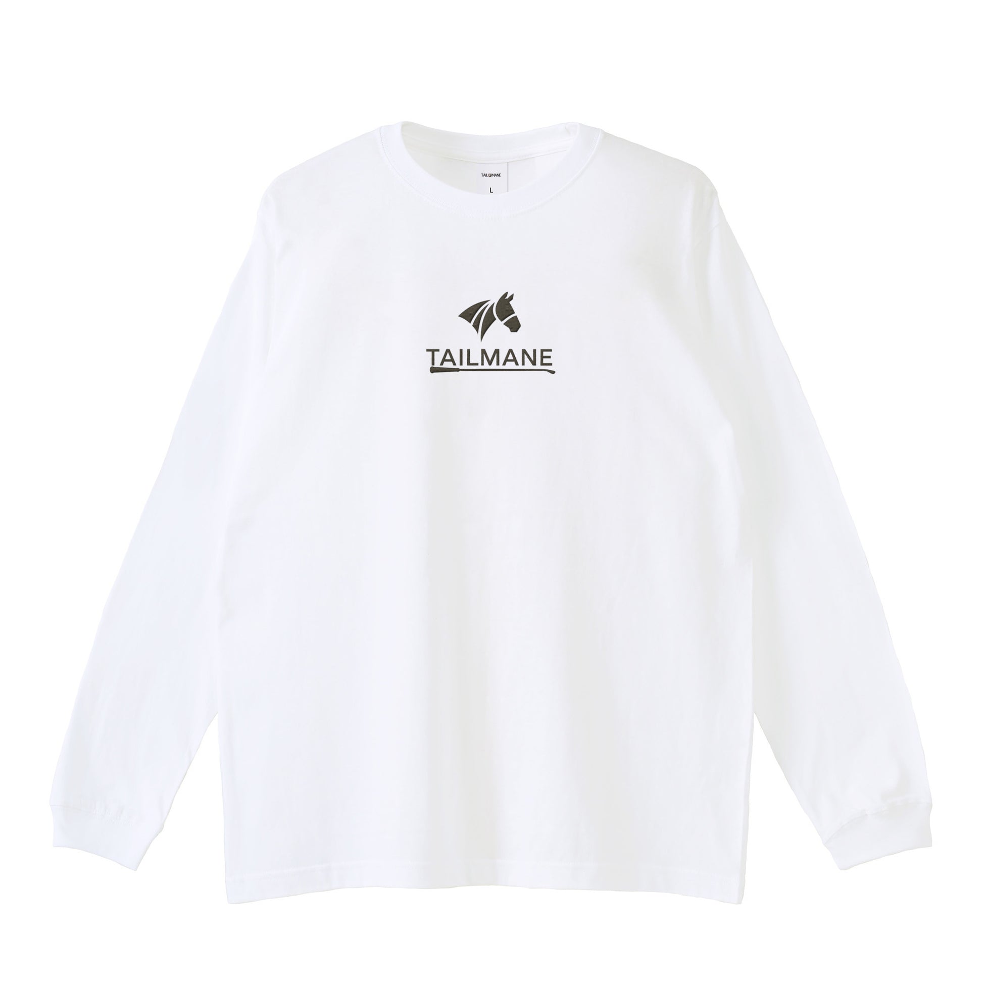 TAILMANEロゴ刺繍 LONG TEE 全2色 T006 white image