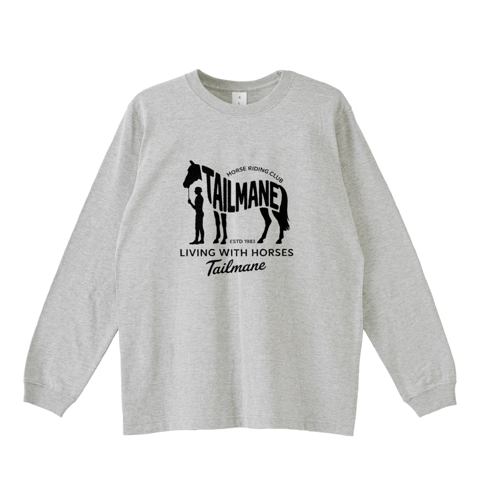 HORSE RIDING CLUB Ⅱ ロングTシャツ 全4色 T018 gray image