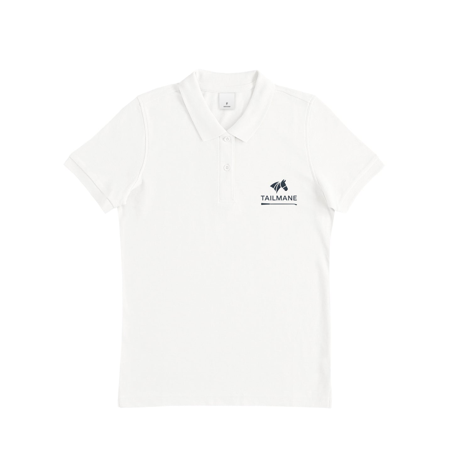 TAILMANEロゴ刺繍 鹿の子ドライポロシャツ(レディース) 全6色 T021 white image