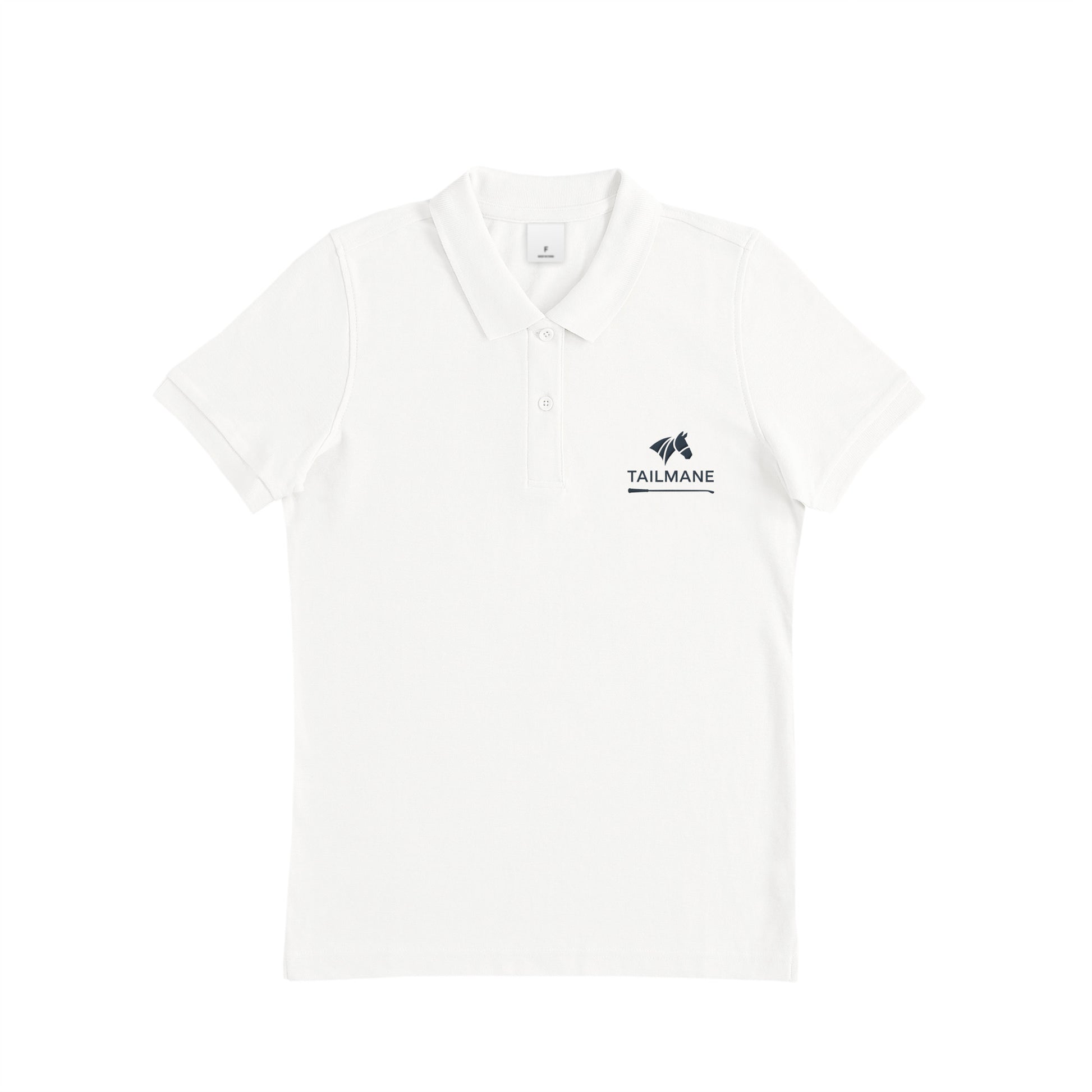 TAILMANEロゴ刺繍 鹿の子ドライポロシャツ(レディース) 全6色 T021 white image