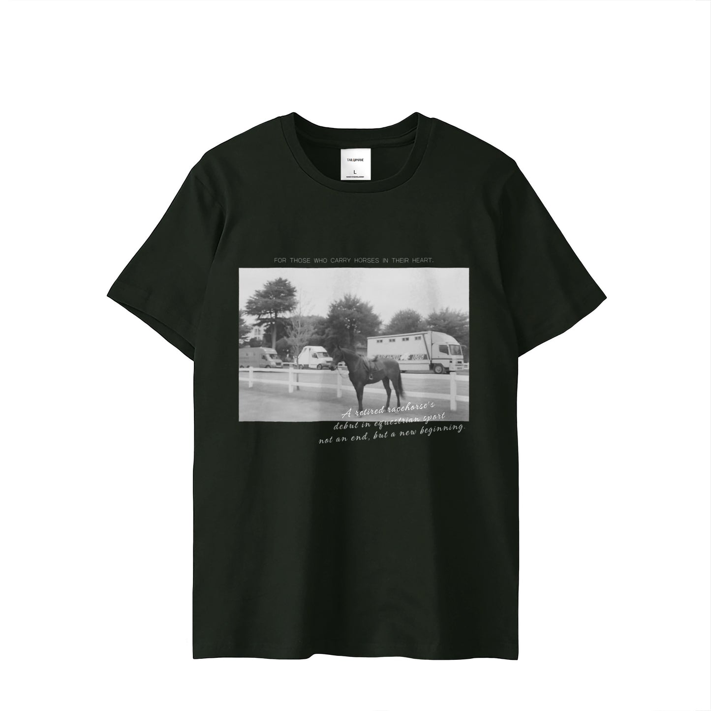 HORSE TRAILER JOURNEY  SHORT TEE 全3色 T012 black image