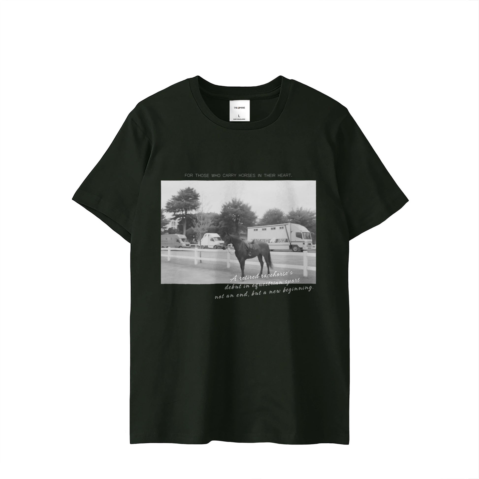 HORSE TRAILER JOURNEY  SHORT TEE 全3色 T012 black image