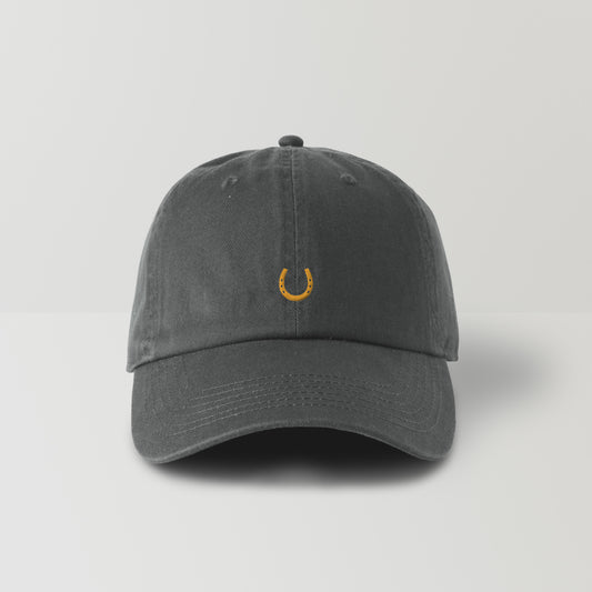 蹄鉄ワンポイント刺繍(小) CAP  4Color T058 charcoal image