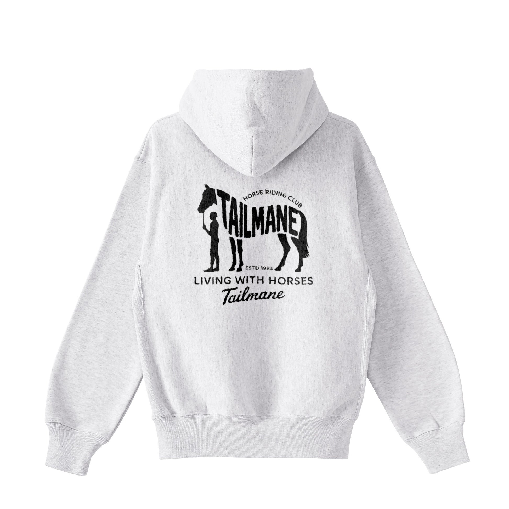 HORSE RIDING CLUB 2 裏起毛ZIPパーカー (刺繍ロゴ入り) 4Color T059 ash image