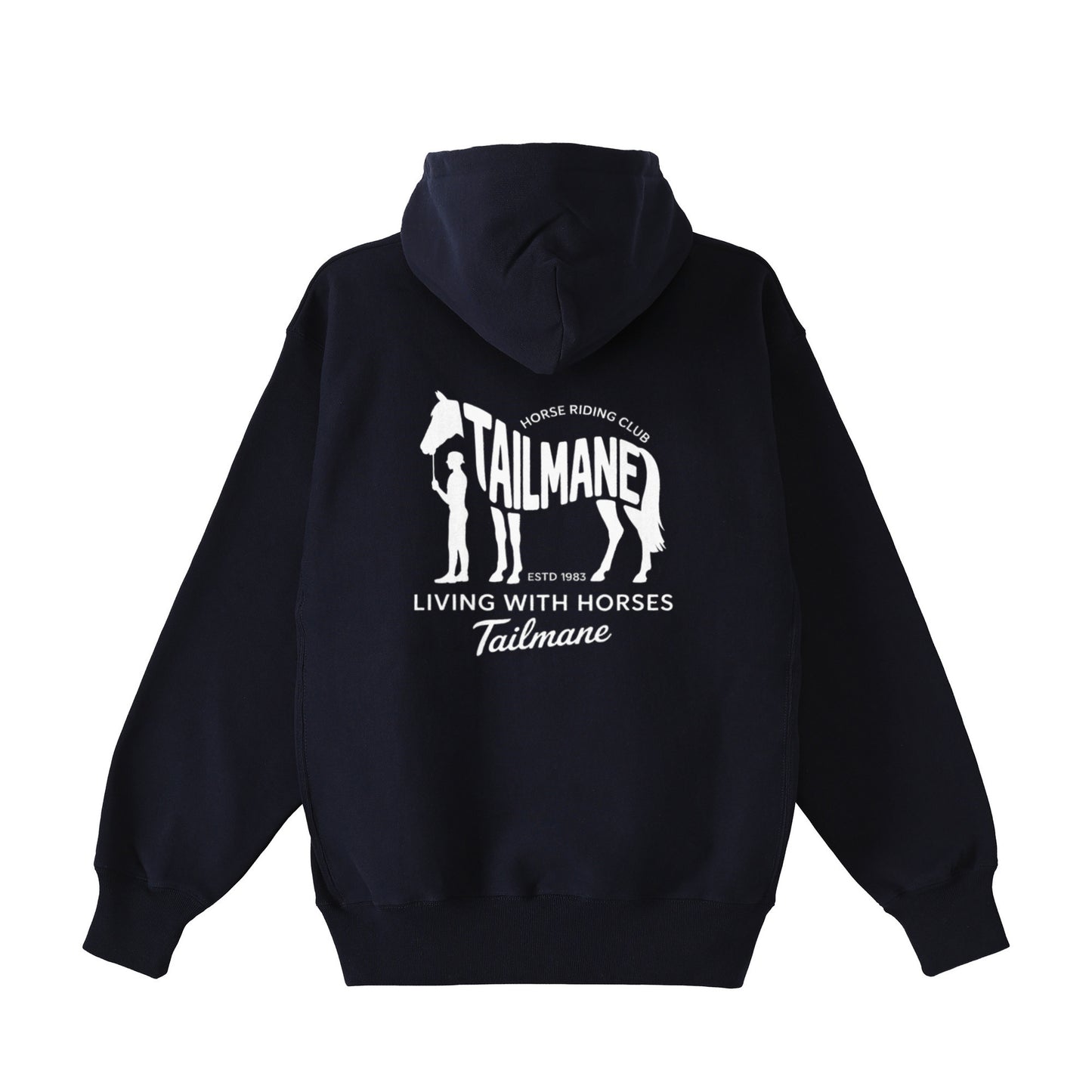 HORSE RIDING CLUB 2 裏起毛ZIPパーカー (刺繍ロゴ入り) 4Color T059 navy image