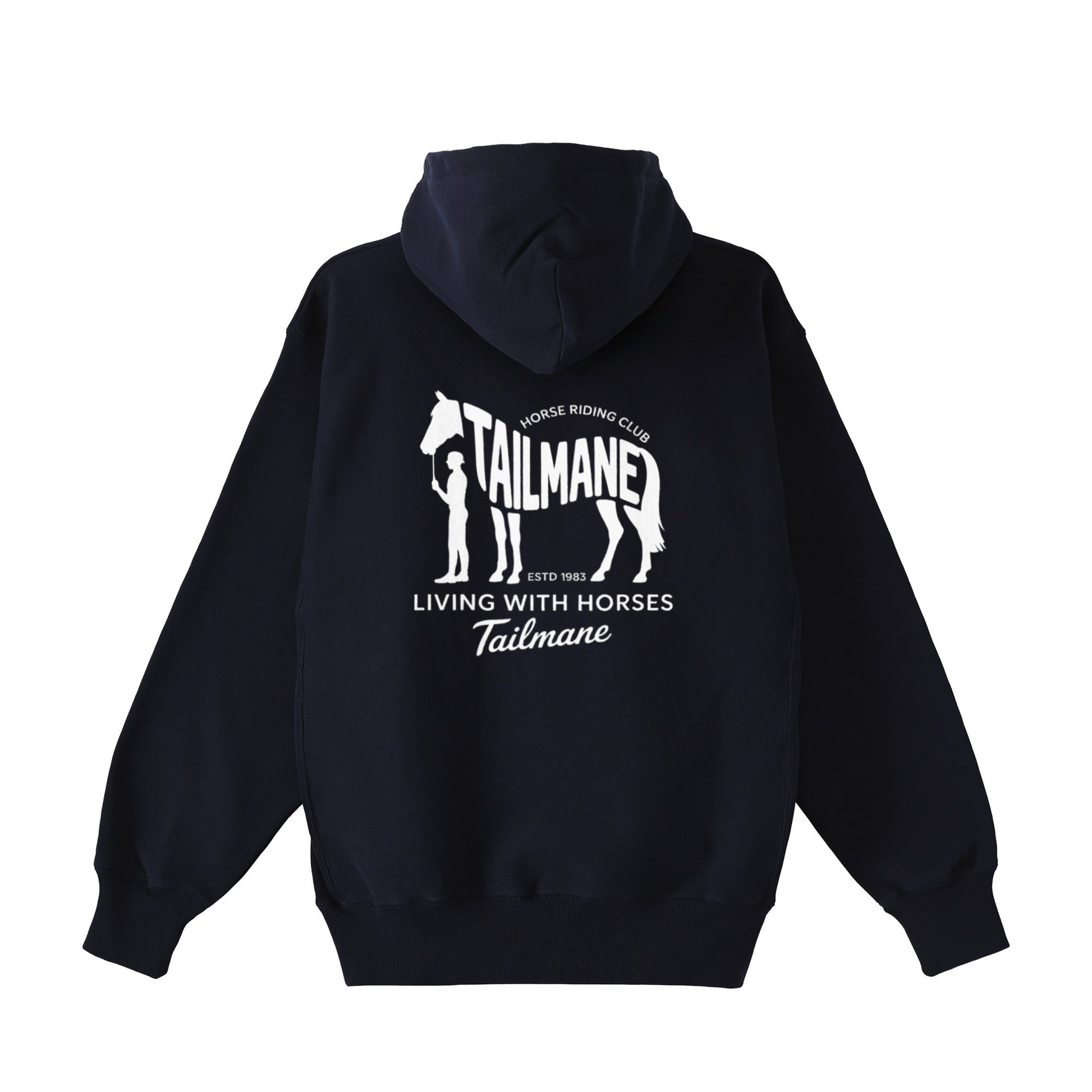 HORSE RIDING CLUB 2 裏起毛ZIPパーカー (刺繍ロゴ入り) 4Color T059 navy image