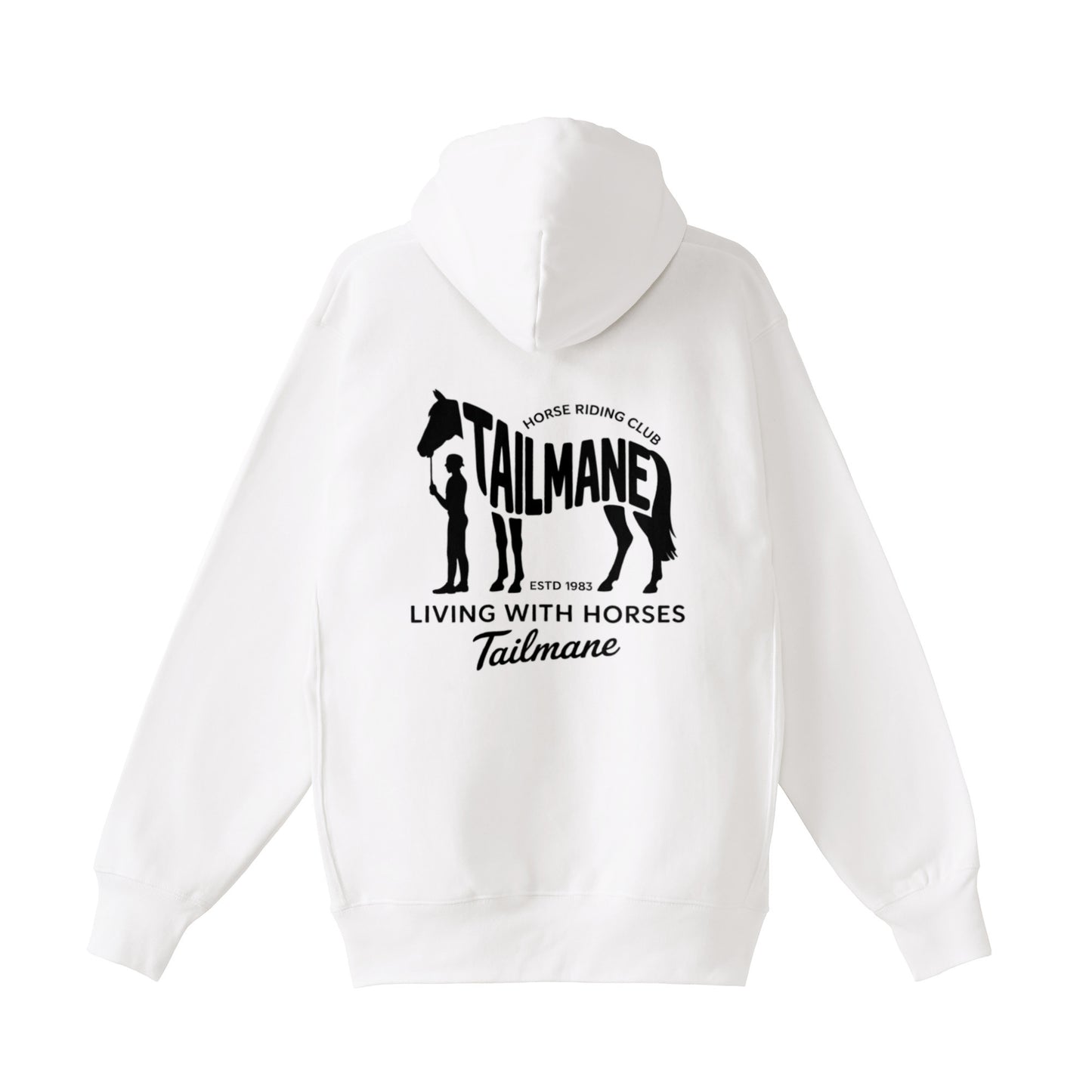 HORSE RIDING CLUB 2 裏起毛ZIPパーカー (刺繍ロゴ入り) 4Color T059 white image