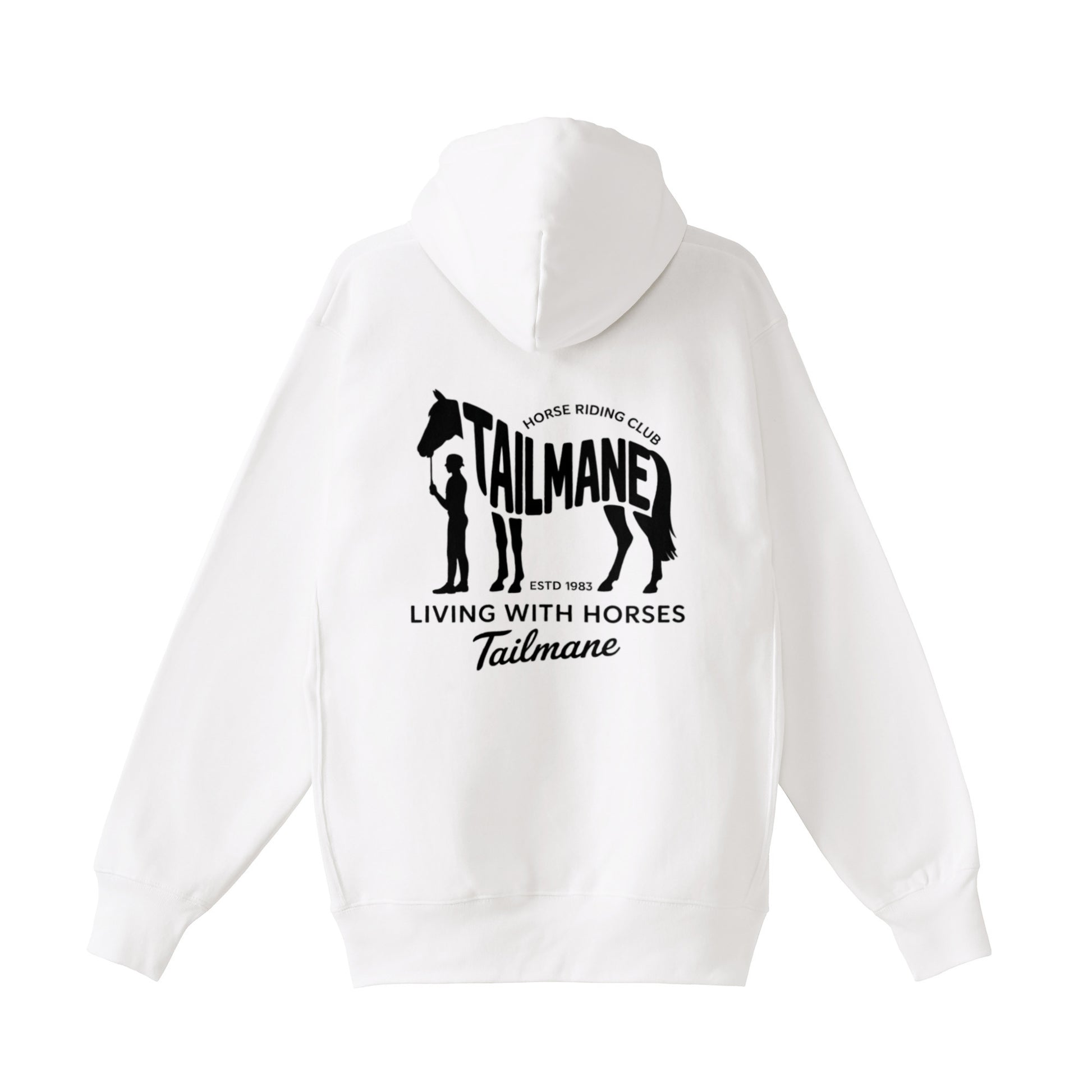 HORSE RIDING CLUB 2 裏起毛ZIPパーカー (刺繍ロゴ入り) 4Color T059 white image