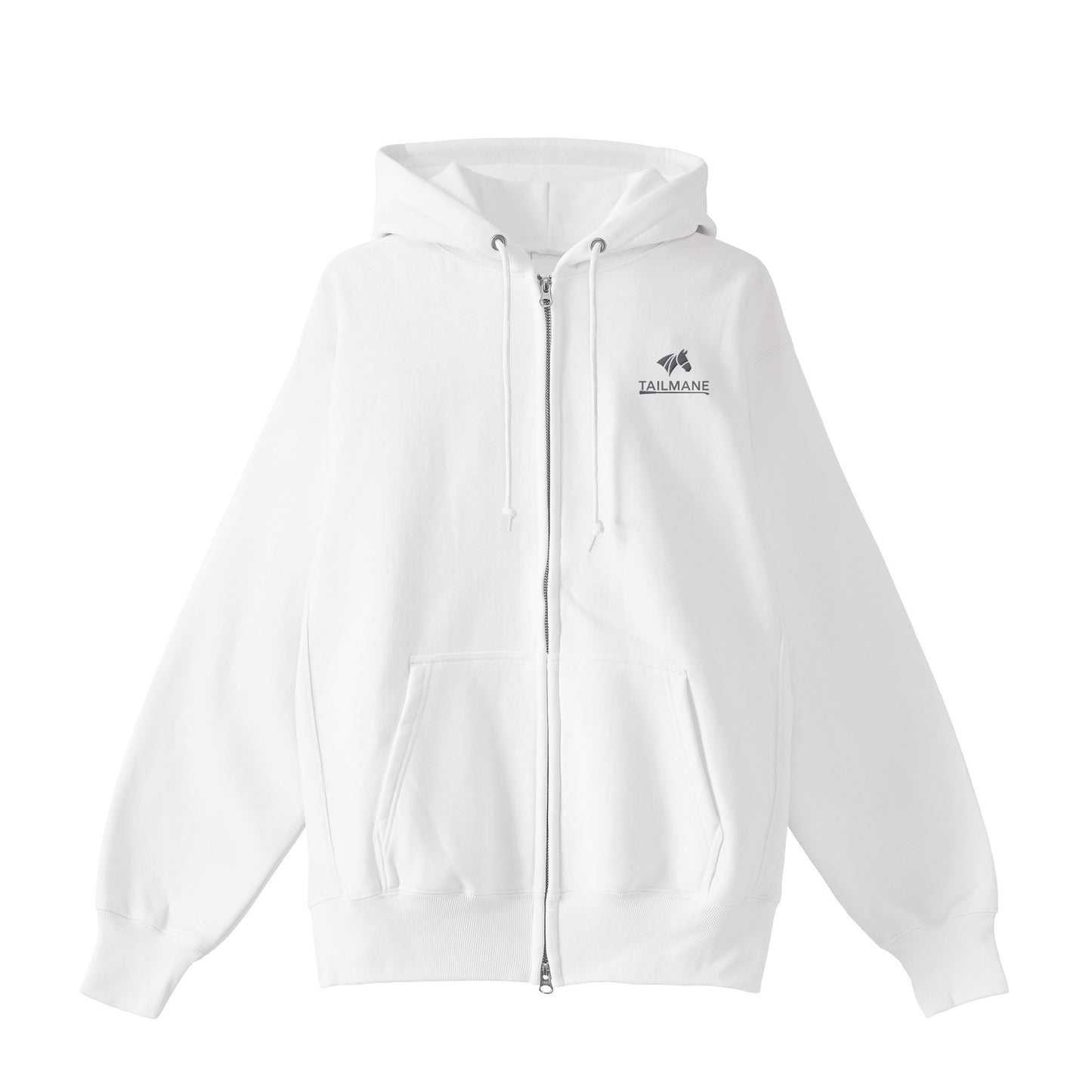 HORSE RIDING CLUB 2 裏起毛ZIPパーカー (刺繍ロゴ入り) 4Color T059 white image