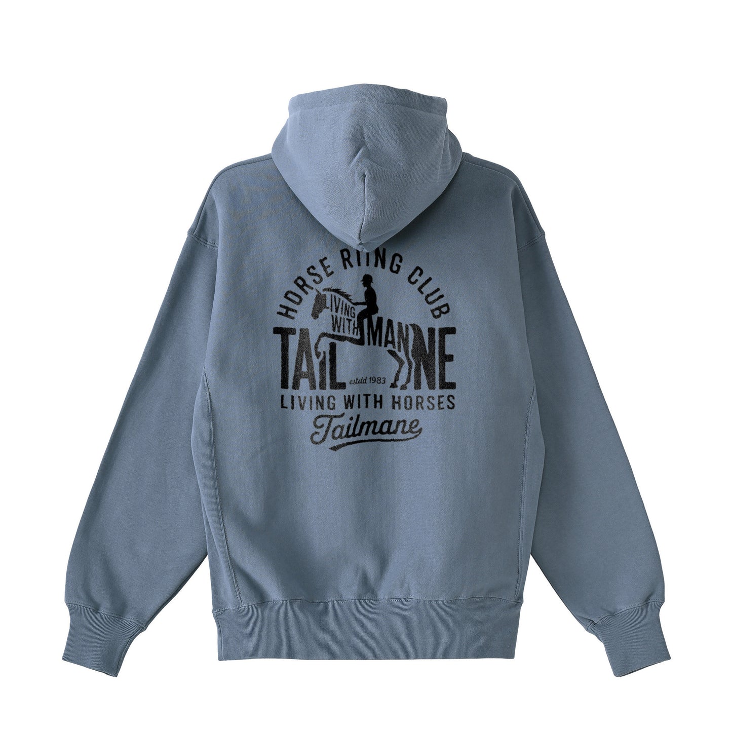 HORSE RIDING CLUB 1 裏起毛ZIPパーカー (刺繍ロゴ入り) 7Color T060 blue image