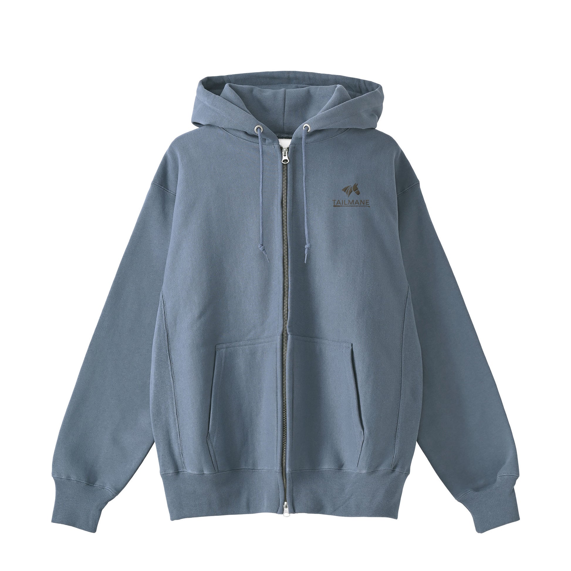 HORSE RIDING CLUB 1 裏起毛ZIPパーカー (刺繍ロゴ入り) 7Color T060 blue image