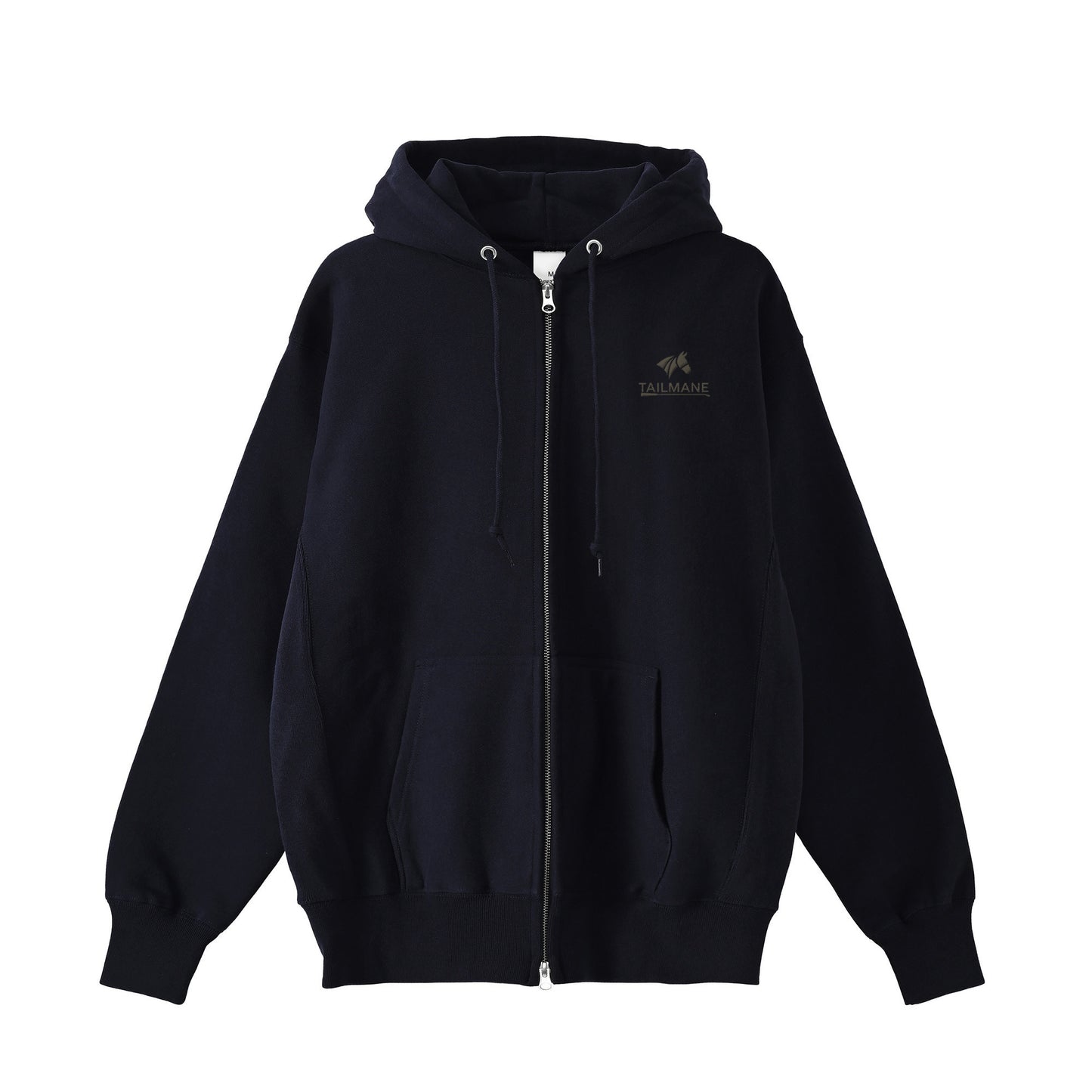 HORSE RIDING CLUB 1 裏起毛ZIPパーカー (刺繍ロゴ入り) 7Color T060 navy image