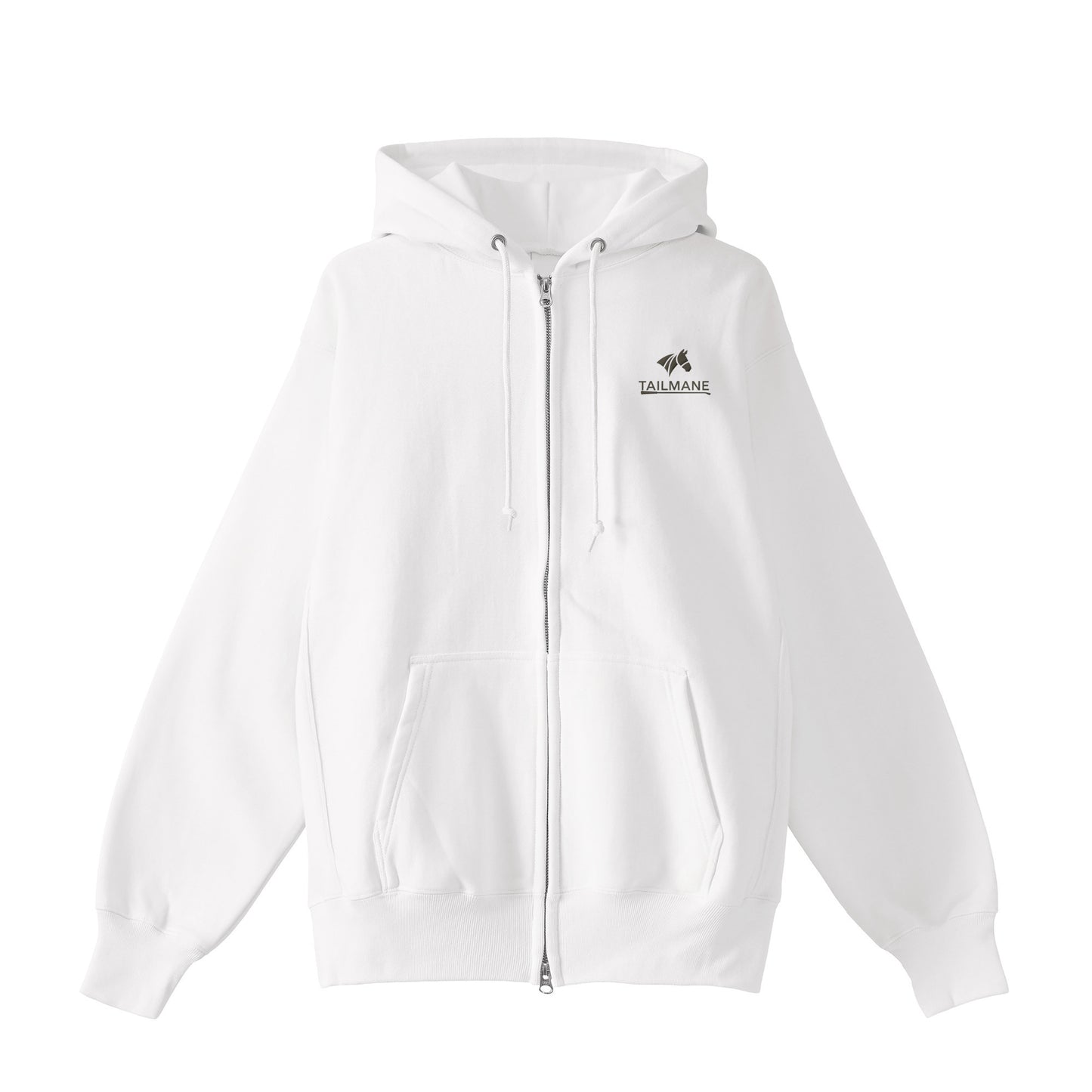 HORSE RIDING CLUB 1 裏起毛ZIPパーカー (刺繍ロゴ入り) 7Color T060 white image
