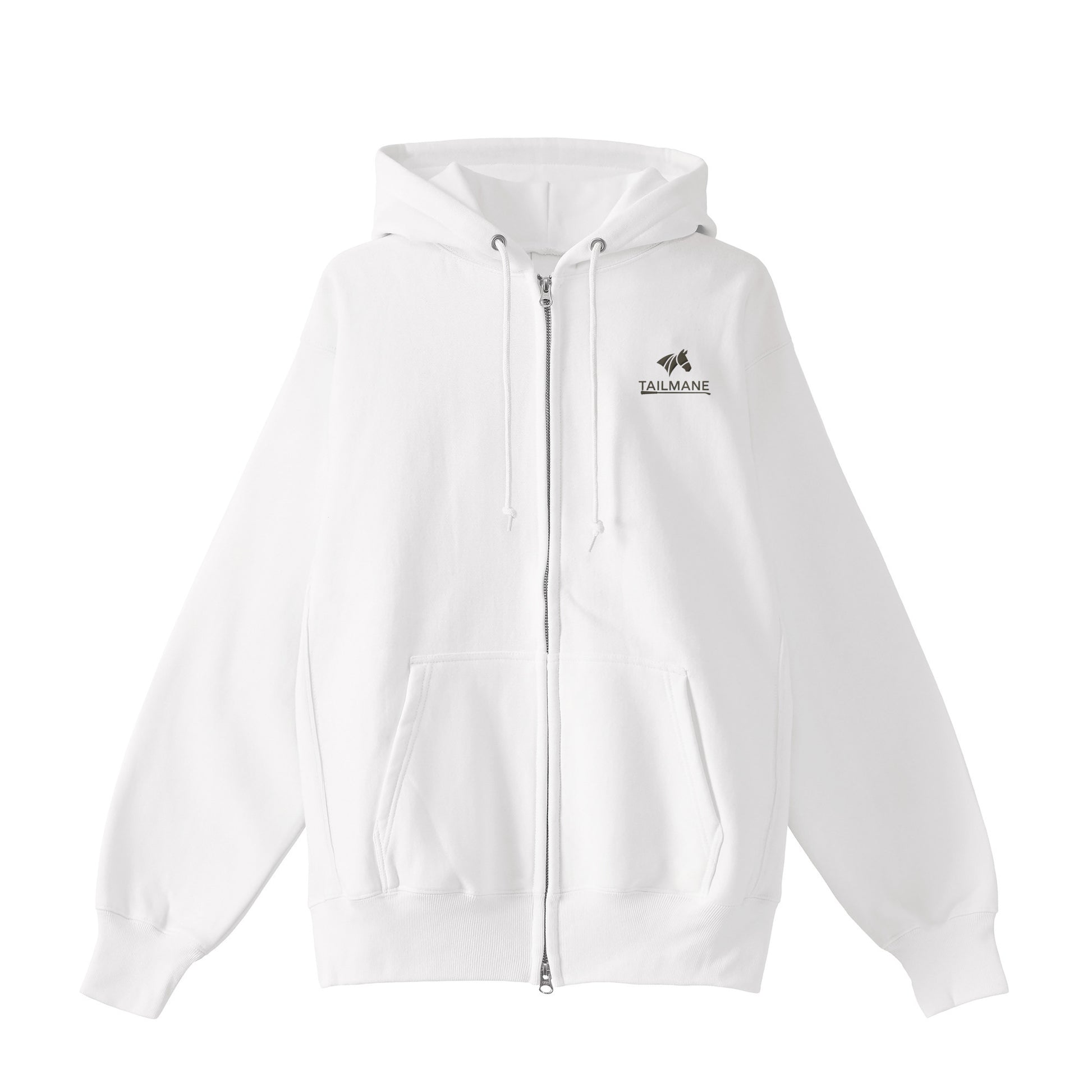 HORSE RIDING CLUB 1 裏起毛ZIPパーカー (刺繍ロゴ入り) 7Color T060 white image