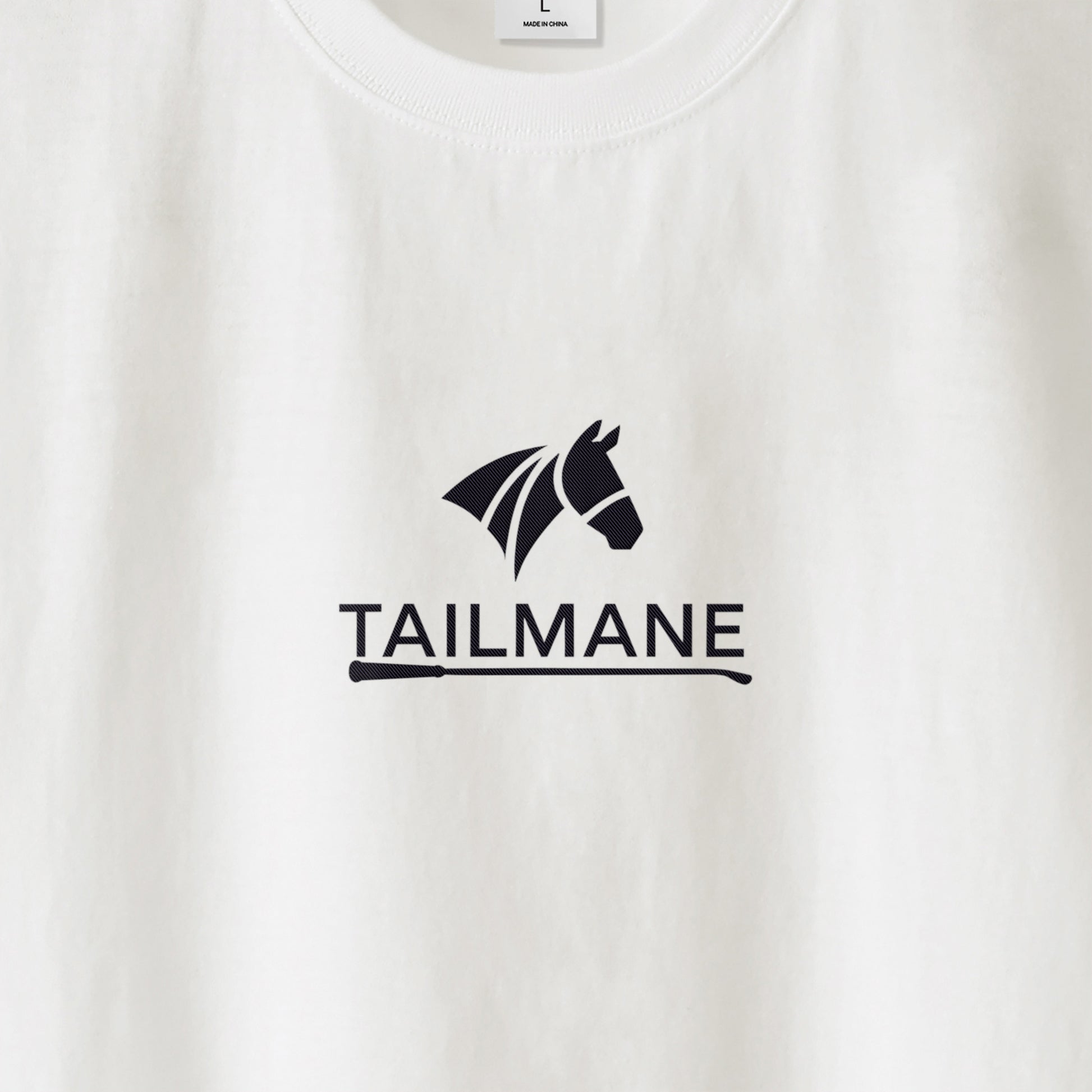 TAILMANEロゴ刺繍 SHOT TEE T005 white image