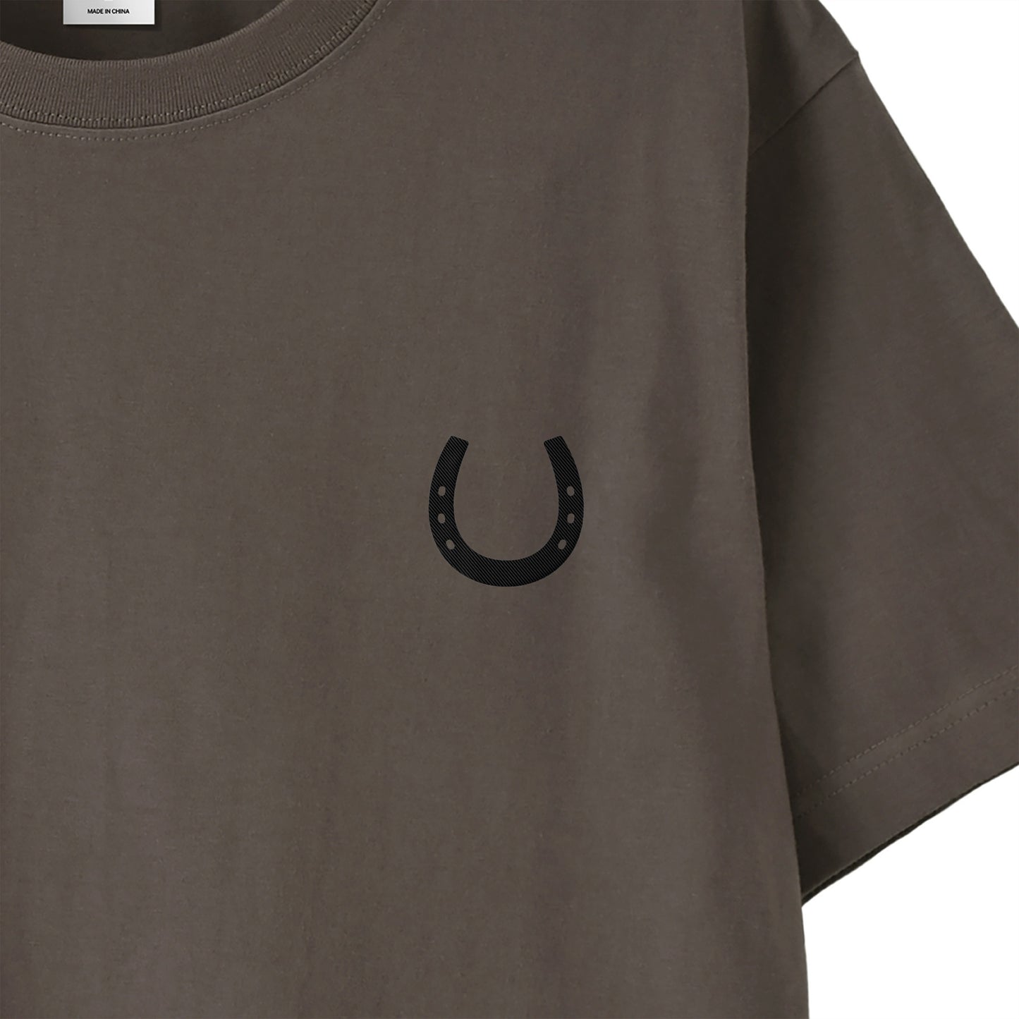 ボースシュー刺繍 SHOT TEE 全4色 T008 charcoal image