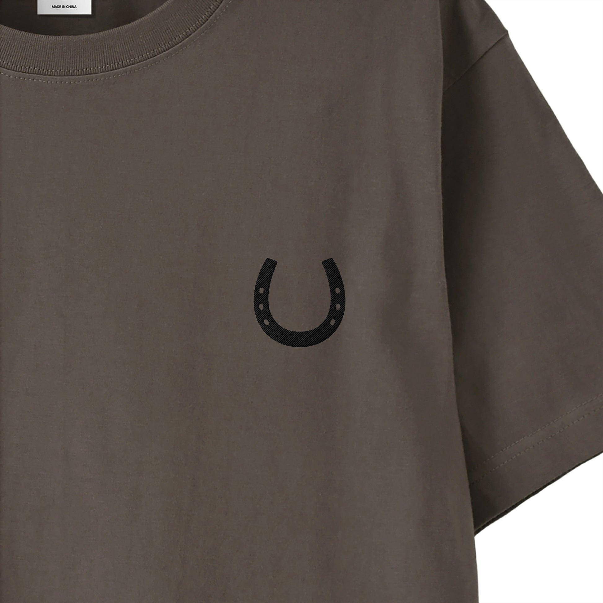 ボースシュー刺繍 SHOT TEE 全4色 T008 charcoal image