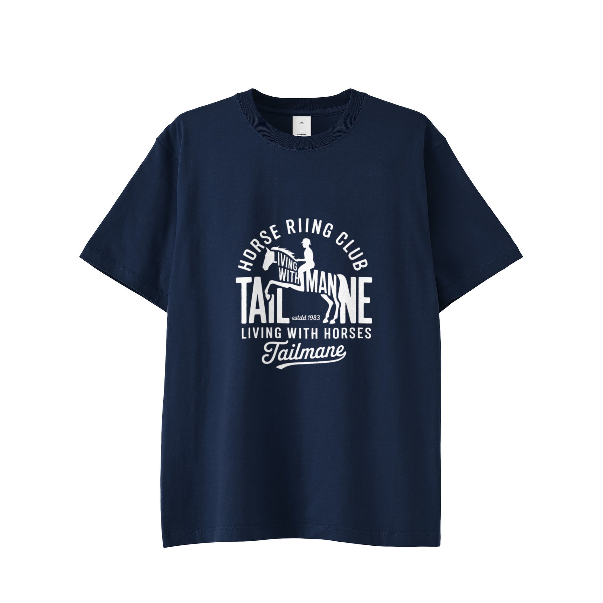 HORSE RIDING CLUB 半袖Tシャツ 全8色 T015 indigo image