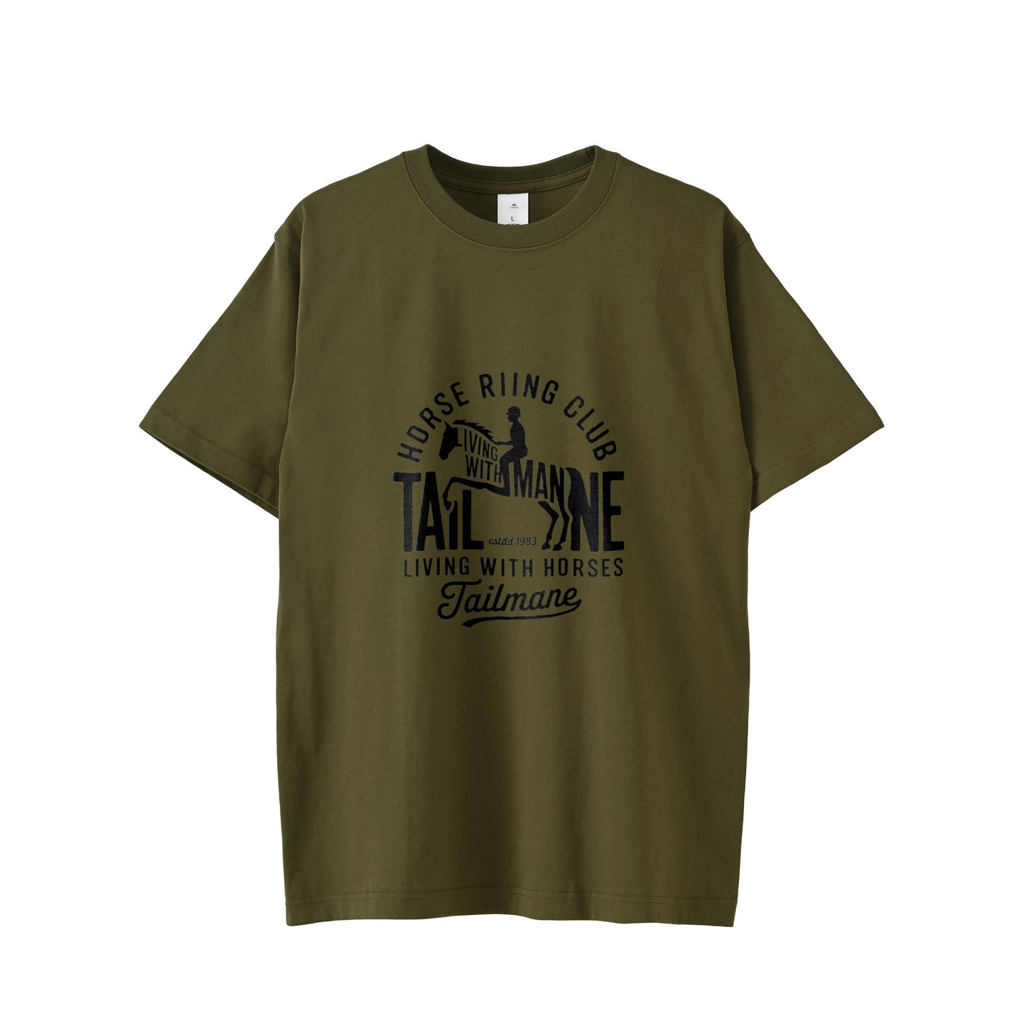 HORSE RIDING CLUB 半袖Tシャツ 全8色 T015 olive-drab image