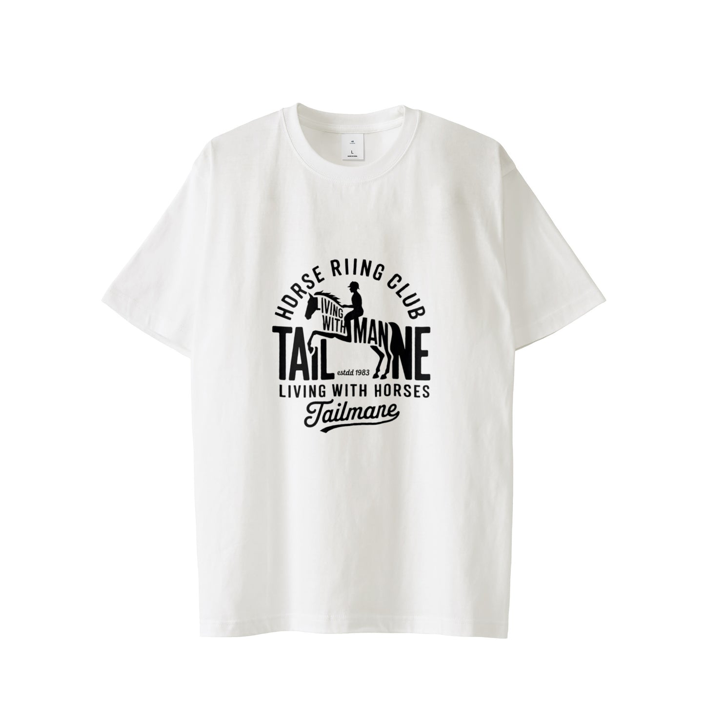 HORSE RIDING CLUB 半袖Tシャツ 全8色 T015 white image