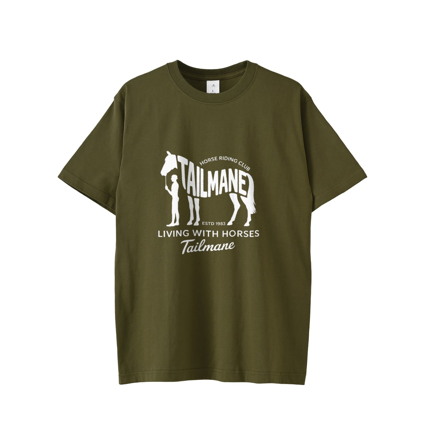 HORSE RIDING CLUBⅡ 半袖Tシャツ 全8色 T017 olive-drab image