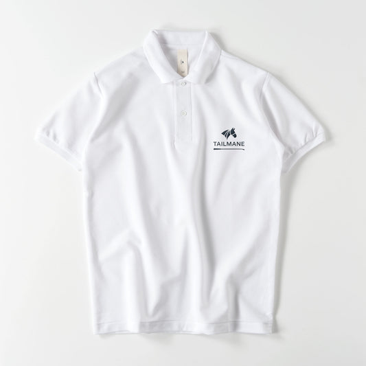 TAILMANEロゴ刺繍 鹿の子ドライポロシャツ(ユニセックス) 全3色 T023 white image