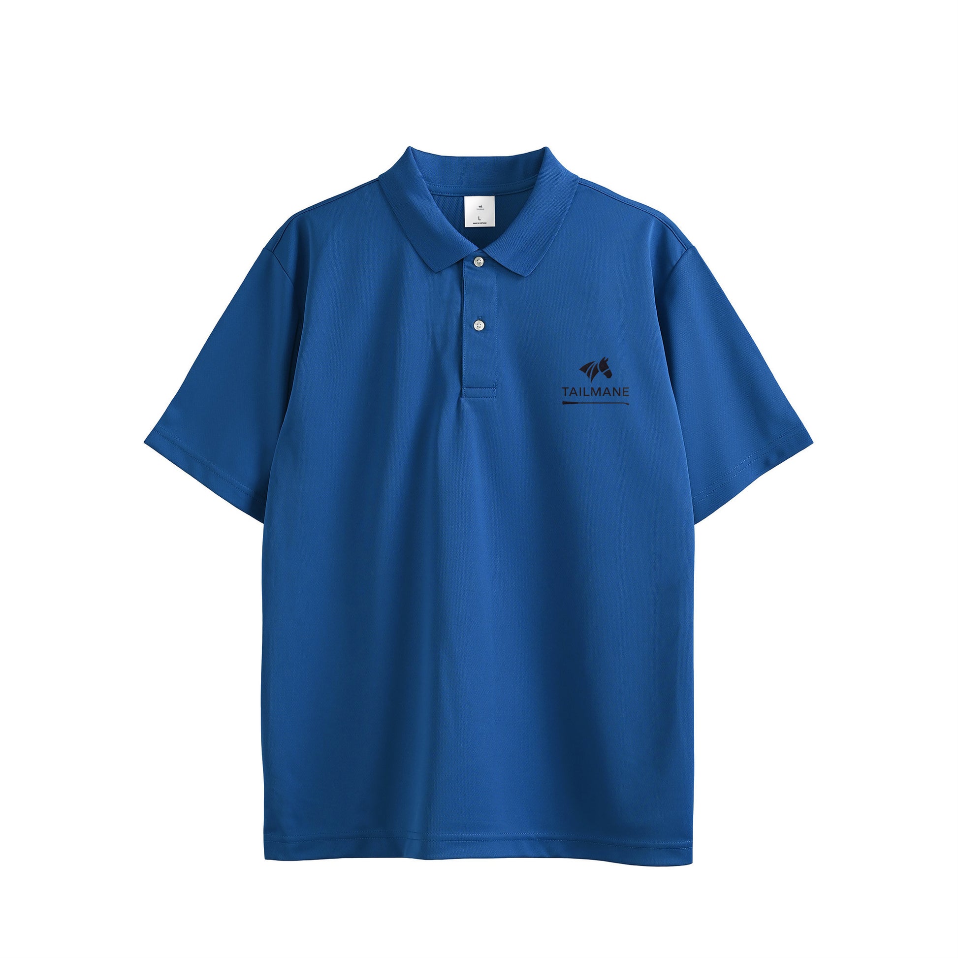 TAILMANEロゴ刺繍 ドライポロシャツ(ユニセックス) 全4色 T022 blue image