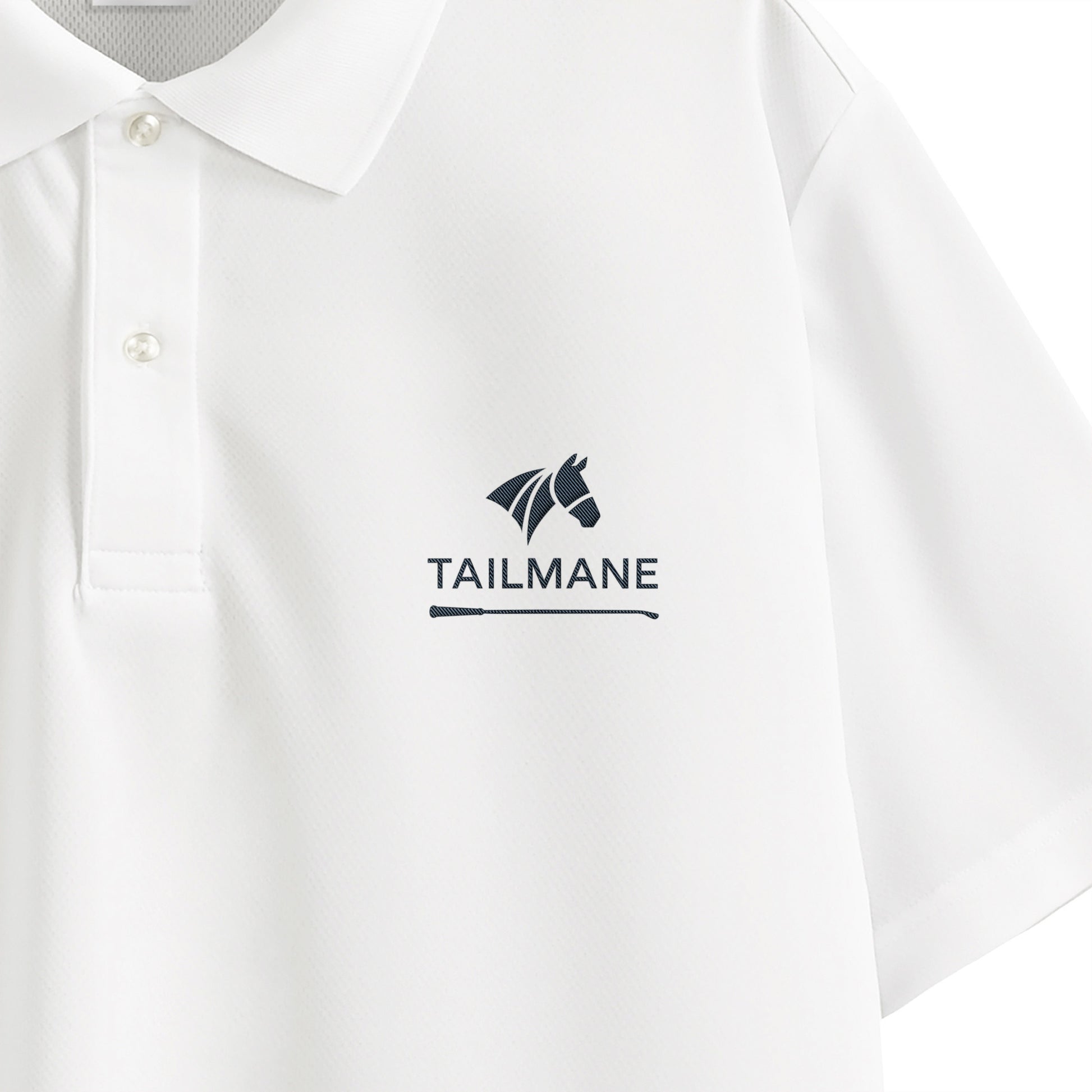 TAILMANEロゴ刺繍 ドライポロシャツ(ユニセックス) 全4色 T022 white image