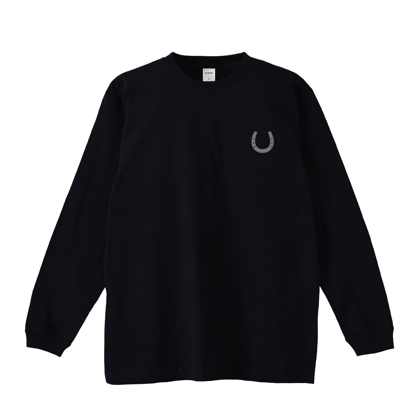 ホースシュー刺繍　LONG TEE　全3色 T009 black image