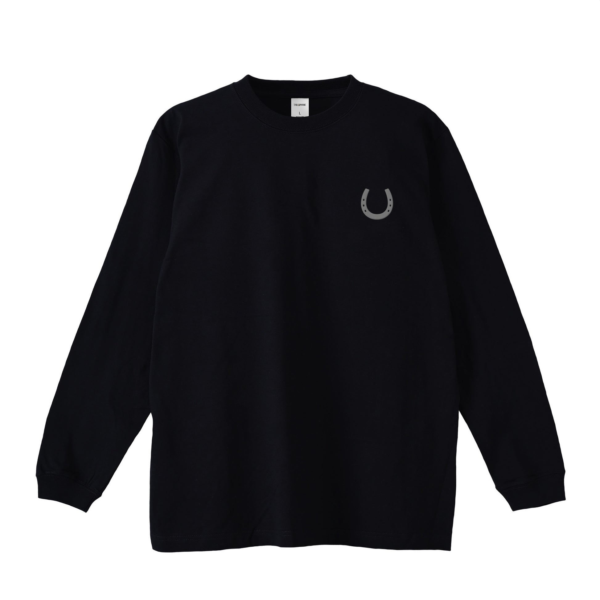 ホースシュー刺繍　LONG TEE　全3色 T009 black image