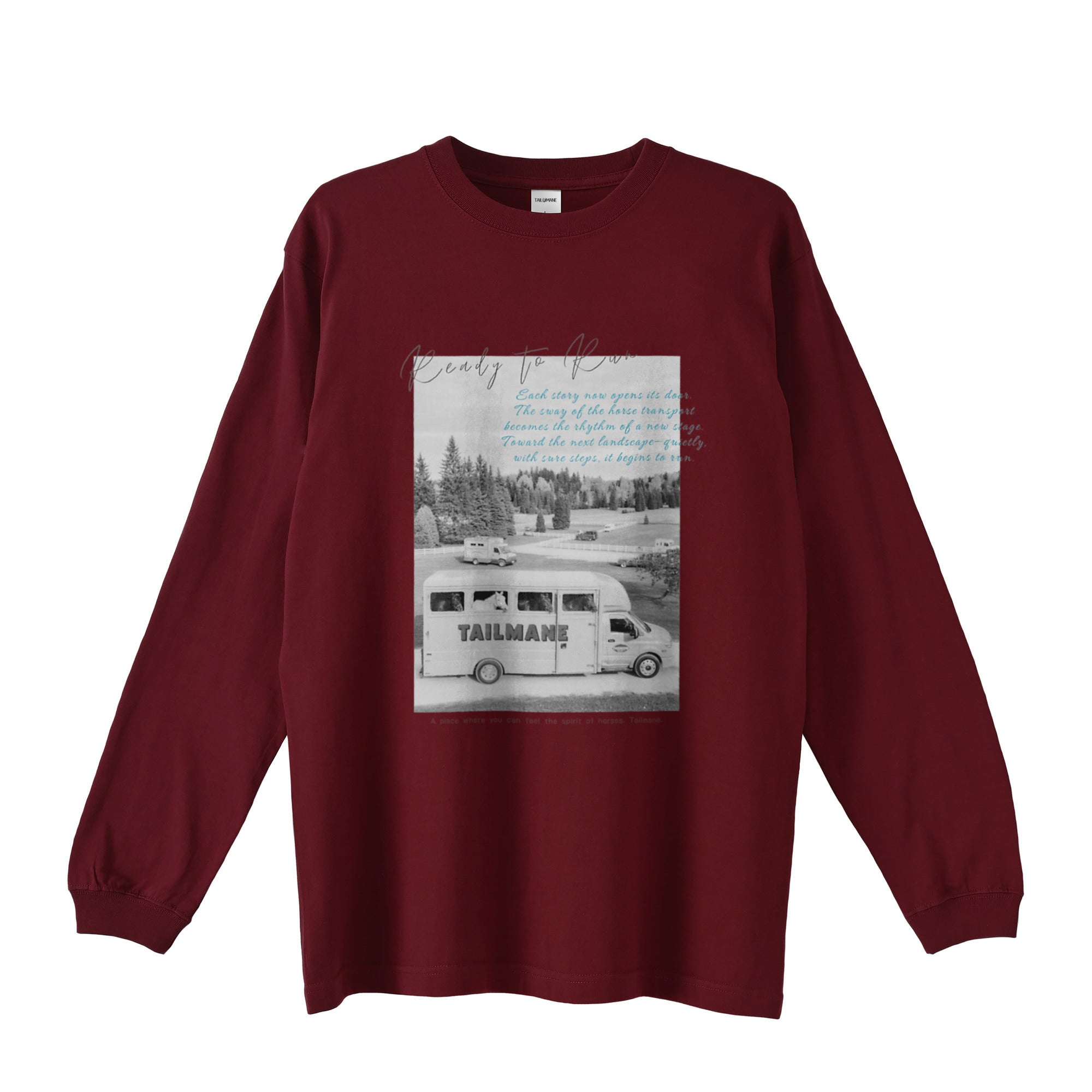 馬たちの旅が始まる ロングTシャツ 5Color T003 – TAILMANE（テイル