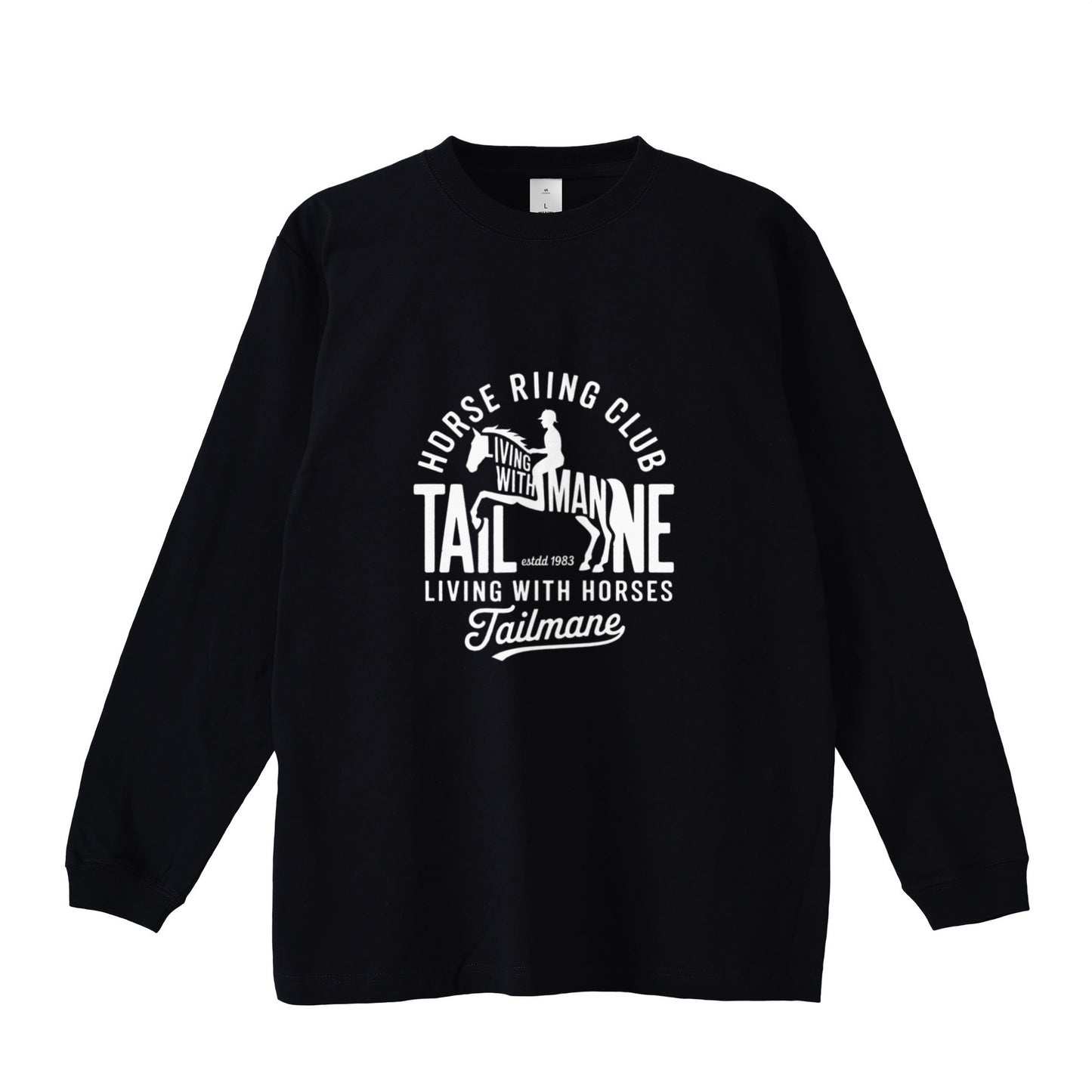 HORSE RIDING CLUB ロングTシャツ 全4色 T016 black image