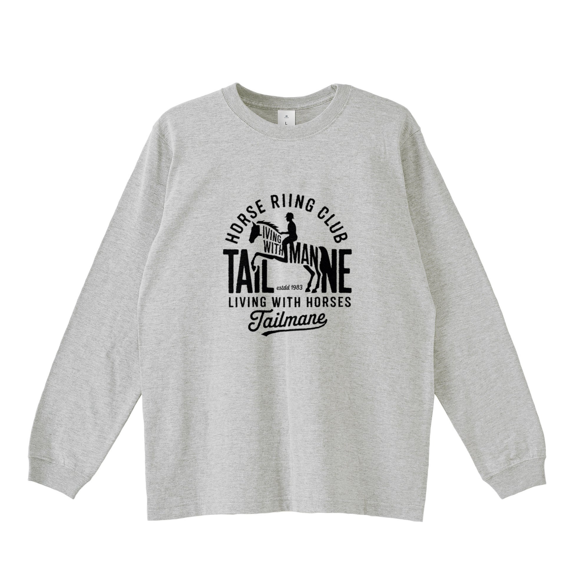 HORSE RIDING CLUB ロングTシャツ 全4色 T016 gray image
