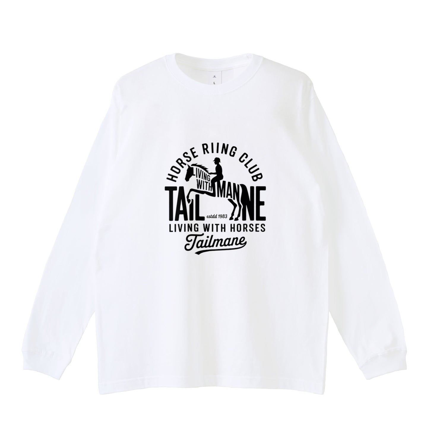 HORSE RIDING CLUB ロングTシャツ 全4色 T016 white image