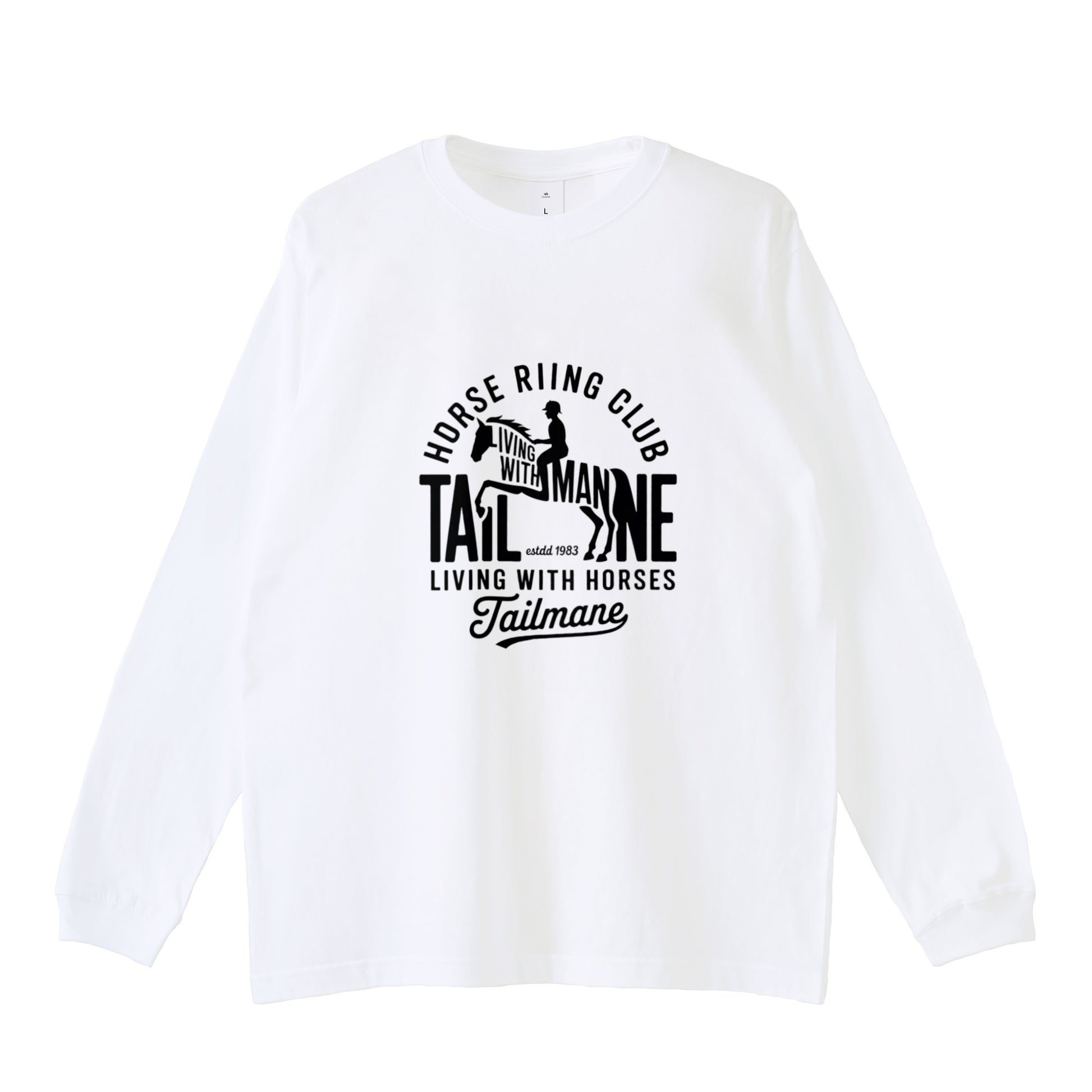 HORSE RIDING CLUB ロングTシャツ 全4色 T016 white image