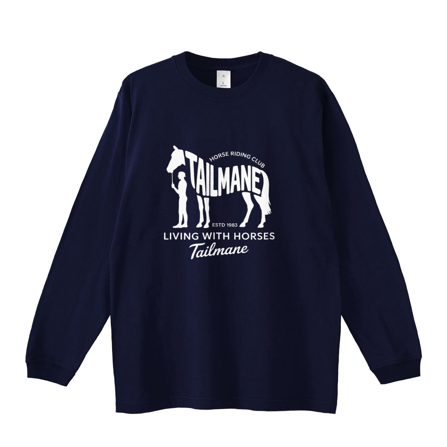 HORSE RIDING CLUB Ⅱ　ロングTシャツ 全4色 T018 navy image