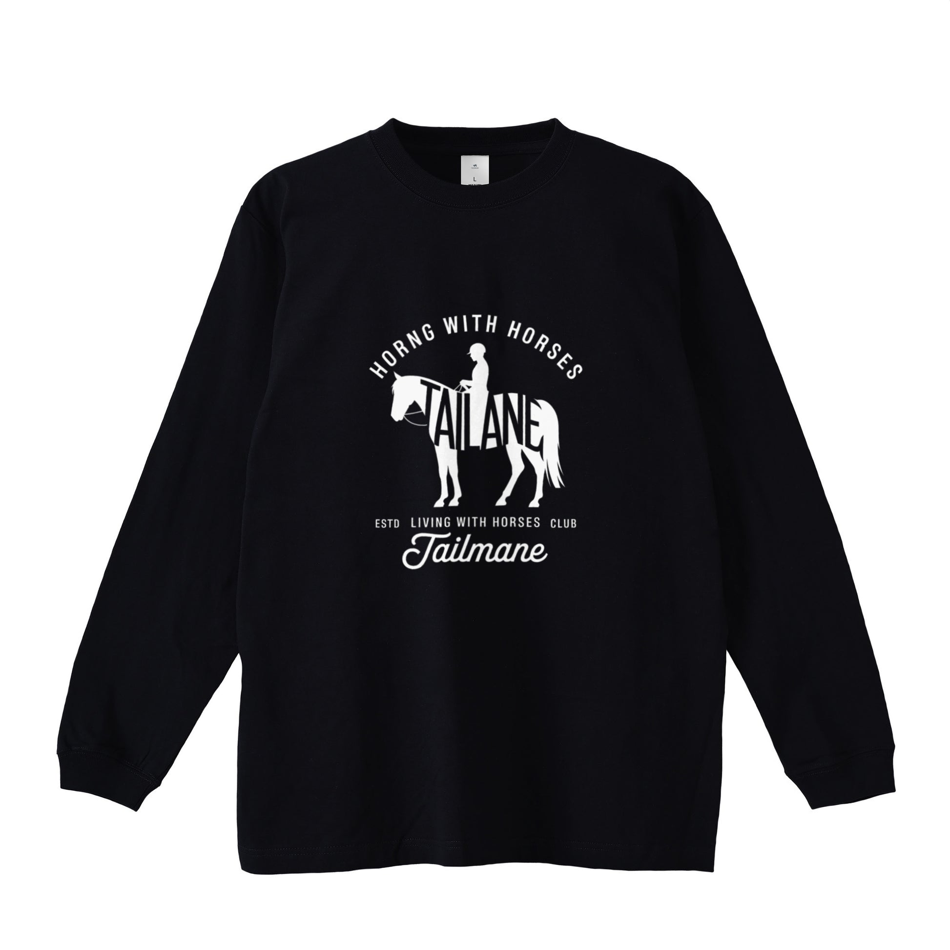 HORSE RIDING CLUB Ⅲ　ロングTシャツ 全4色 T020 black image