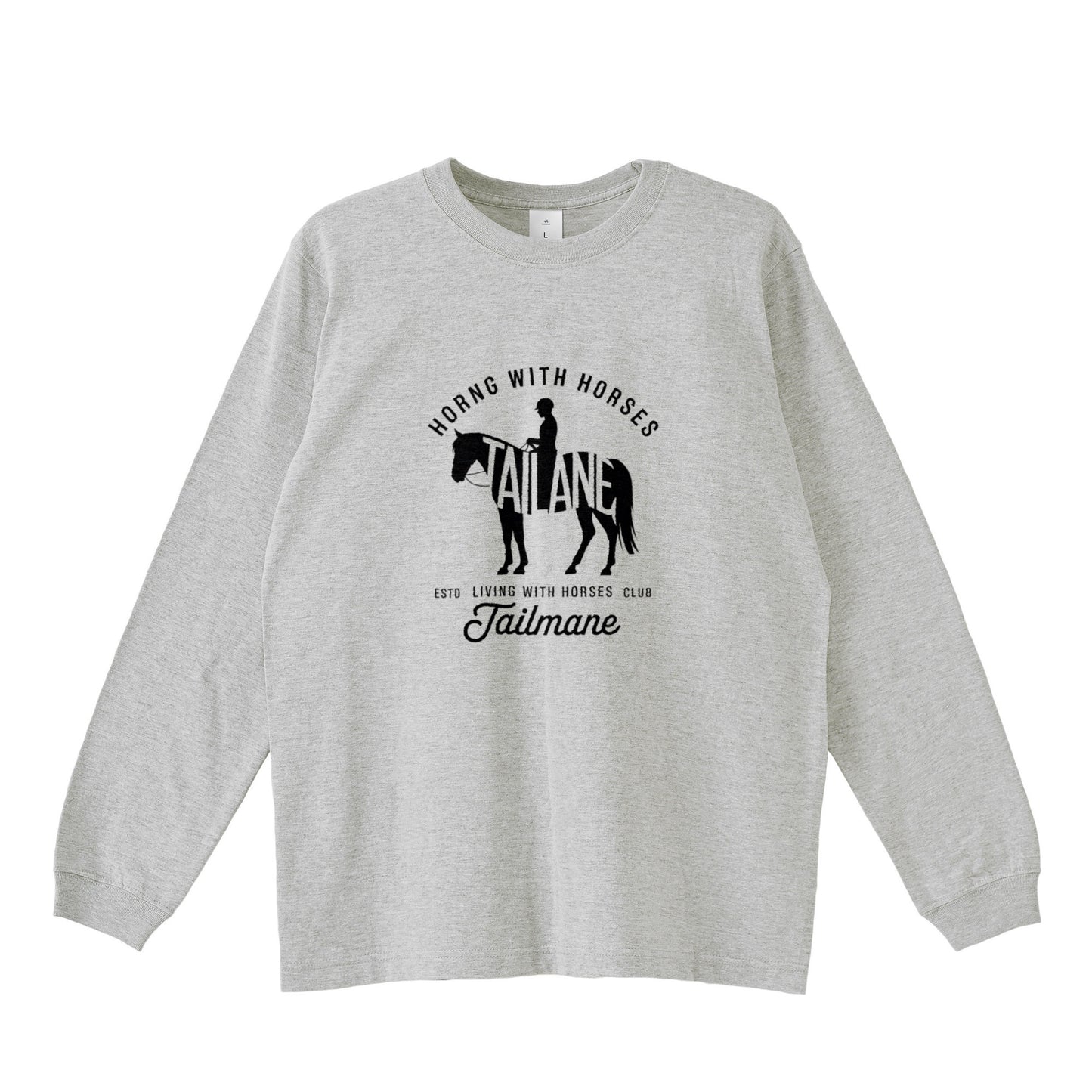 HORSE RIDING CLUB Ⅲ　ロングTシャツ 全4色 T020 gray image