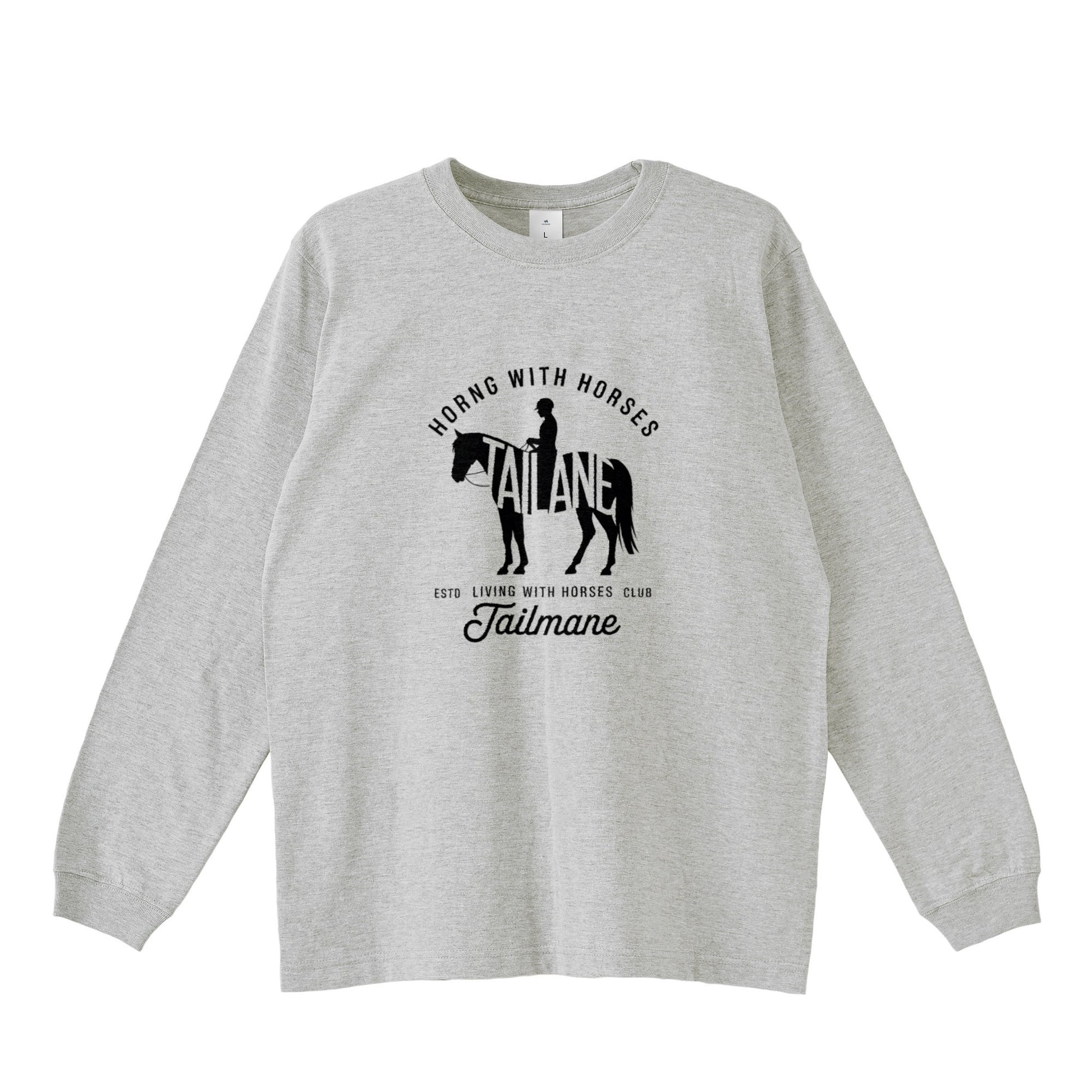 HORSE RIDING CLUB Ⅲ　ロングTシャツ 全4色 T020 gray image