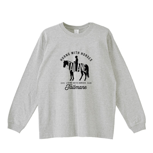 HORSE RIDING CLUB Ⅲ　ロングTシャツ 全4色 T020 gray image