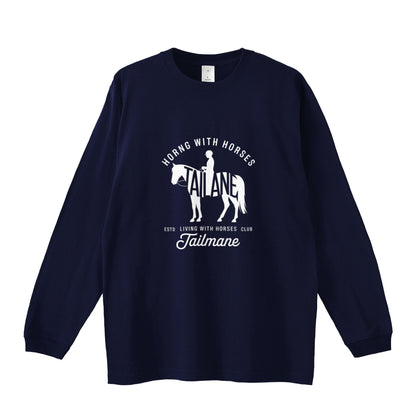HORSE RIDING CLUB Ⅲ　ロングTシャツ 全4色 T020 navy image