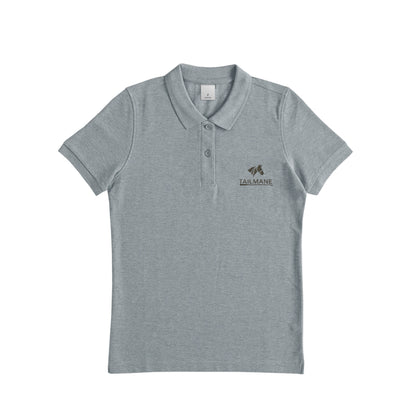 TAILMANEロゴ刺繍 鹿の子ドライポロシャツ(レディース)　全6色 T021 heather-gray image