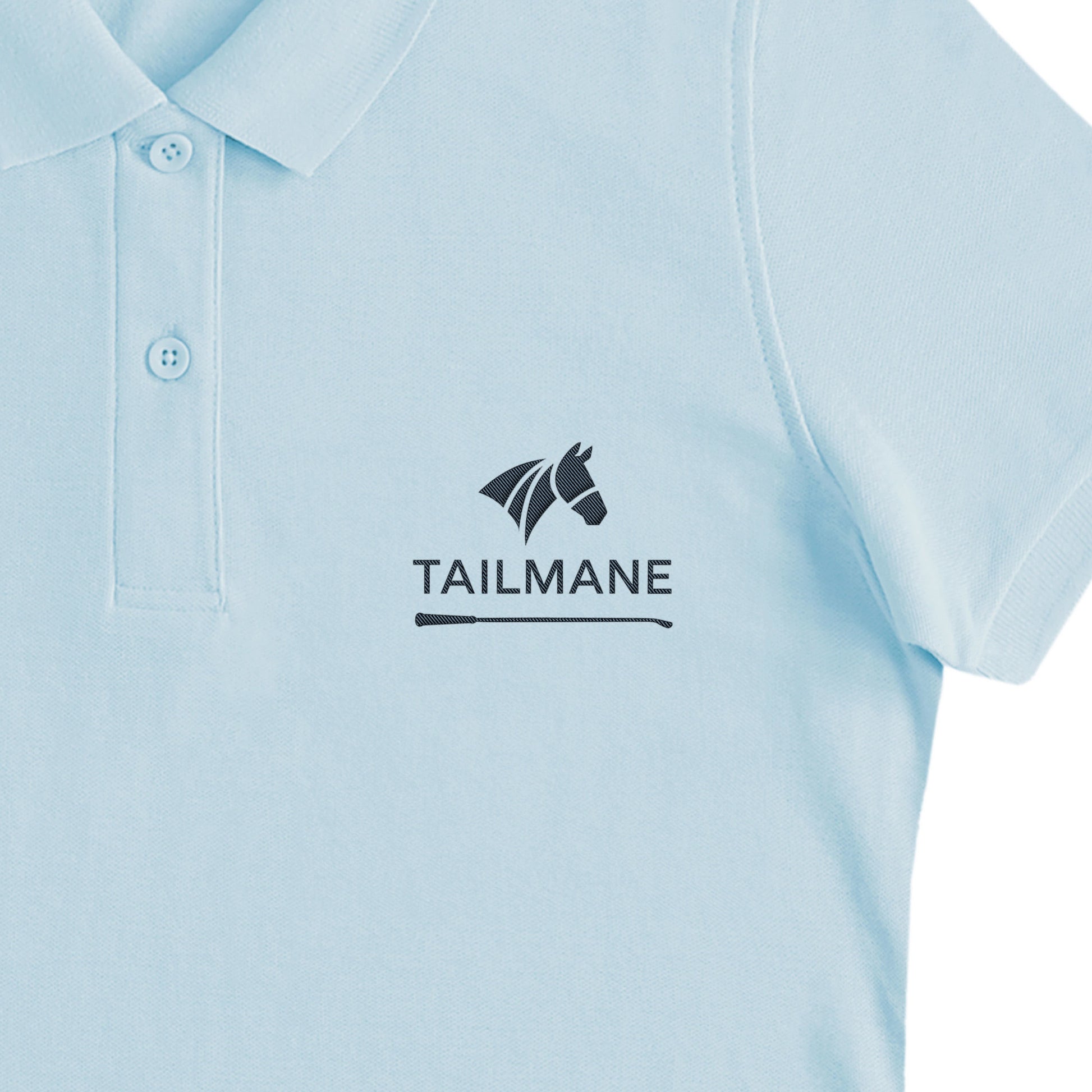 TAILMANEロゴ刺繍 鹿の子ドライポロシャツ(レディース)　全6色 T021 light-blue image