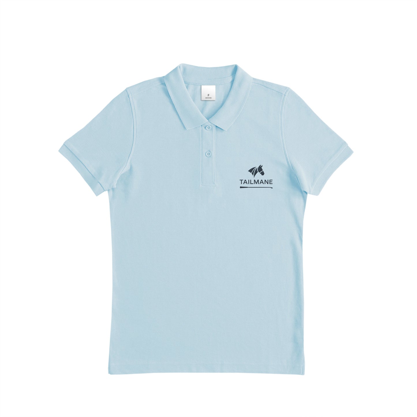TAILMANEロゴ刺繍 鹿の子ドライポロシャツ(レディース)　全6色 T021 light-blue image