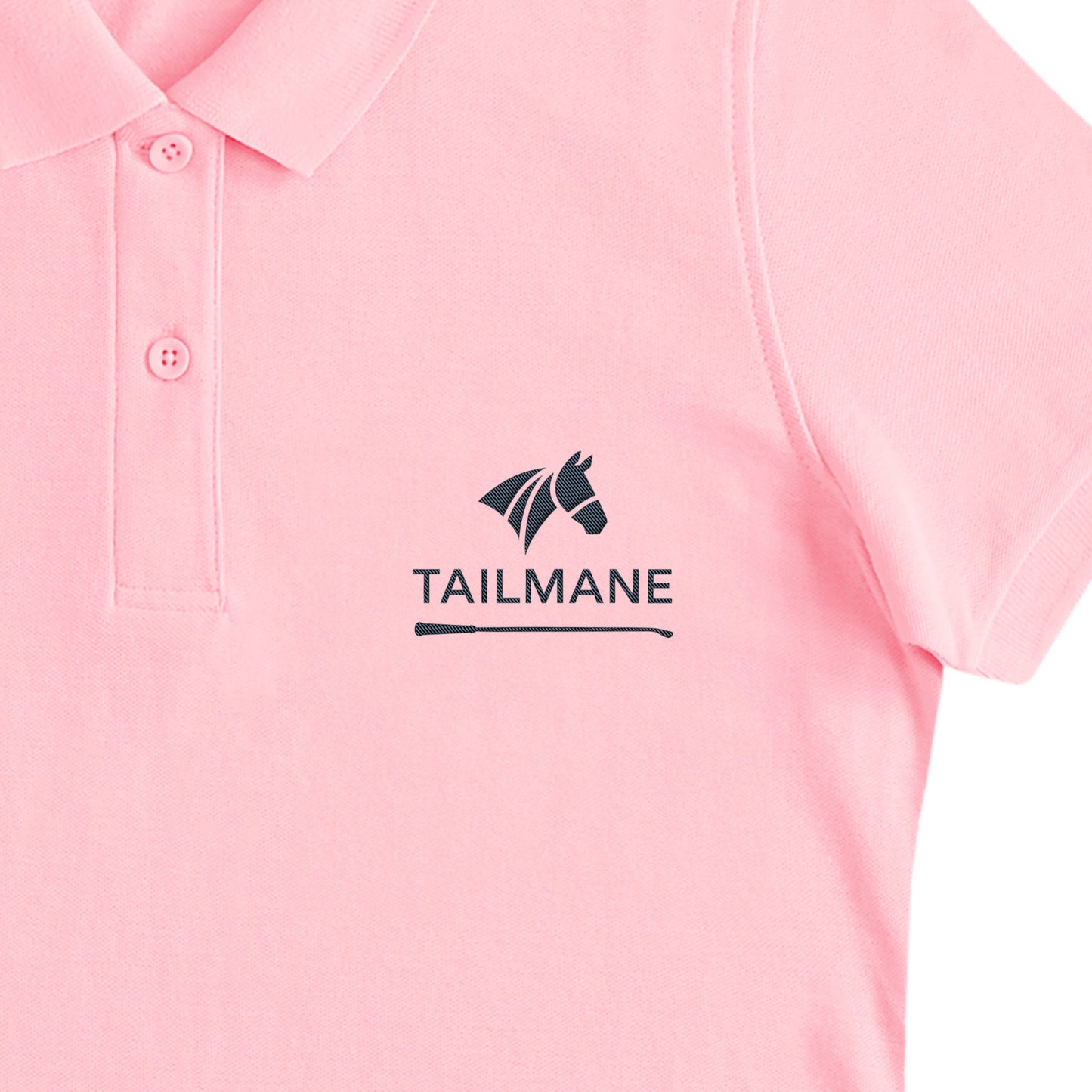 TAILMANEロゴ刺繍 鹿の子ドライポロシャツ(レディース)　全6色 T021 light-pink image