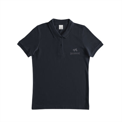 TAILMANEロゴ刺繍 鹿の子ドライポロシャツ(レディース)　全6色 T021 navy image