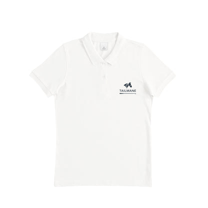 TAILMANEロゴ刺繍 鹿の子ドライポロシャツ(レディース)　全6色 T021 white image